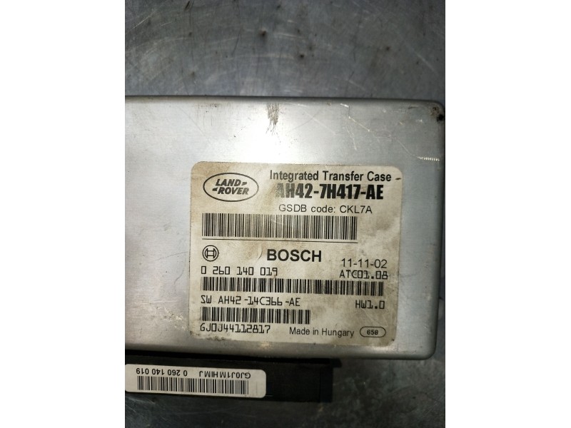Recambio de centralita cambio automatico para land rover range rover sport v6 td s referencia OEM IAM 0260140019 AH427H417AE 201
