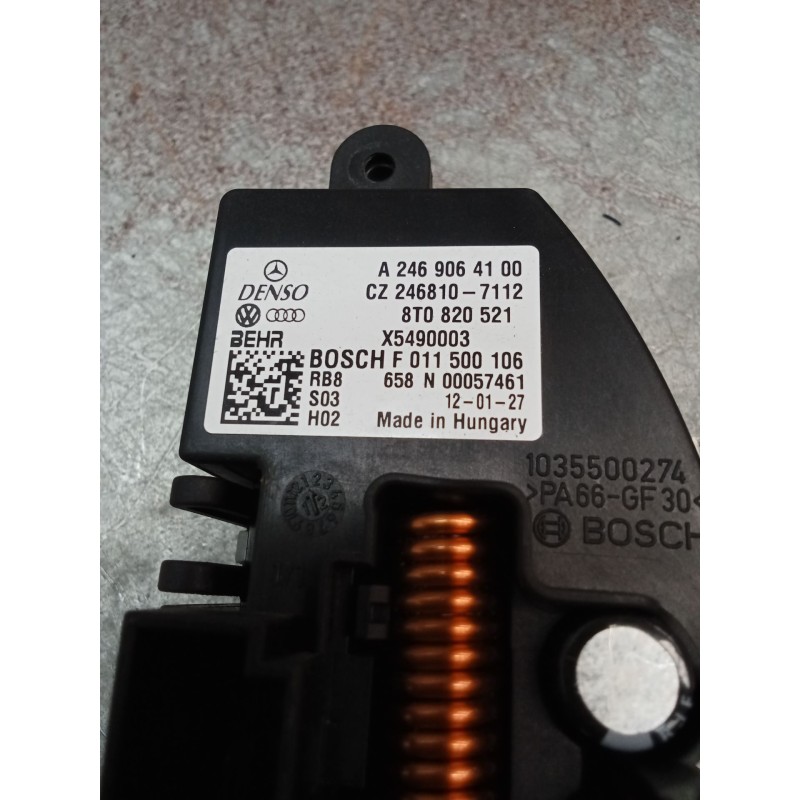 Recambio de resistencia calefaccion para audi a4 ber. (b8) s line sportpaket / plus referencia OEM IAM A2469064100 8T0820521 X54