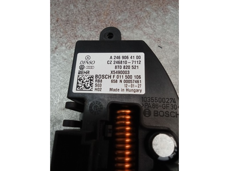 Recambio de resistencia calefaccion para audi a4 ber. (b8) s line sportpaket / plus referencia OEM IAM A2469064100 8T0820521 X54