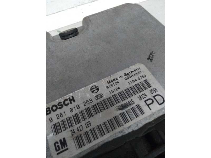 Recambio de centralita motor uce para opel zafira a 2.0 dti referencia OEM IAM 0281010268 24417169 PD
