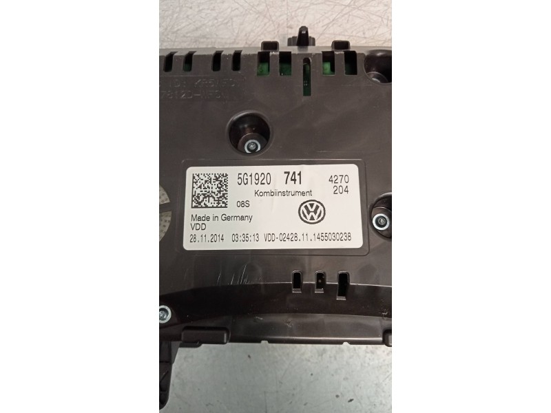 Recambio de cuadro instrumentos para volkswagen golf vii lim. advance bluemotion referencia OEM IAM 5G1920741  