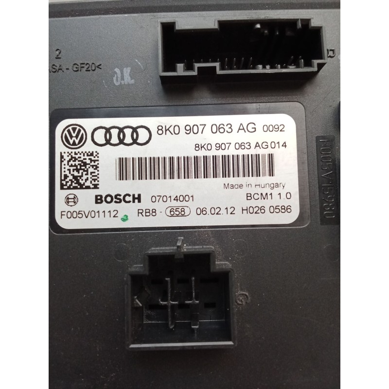 Recambio de modulo electronico para audi a4 ber. (b8) s line sportpaket / plus referencia OEM IAM 8K0907063AG F005V01112 0701400