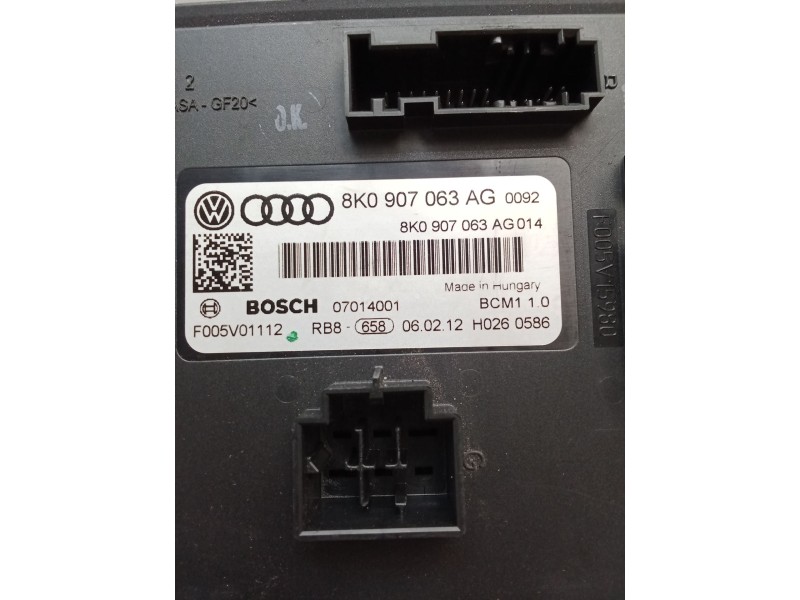 Recambio de modulo electronico para audi a4 ber. (b8) s line sportpaket / plus referencia OEM IAM 8K0907063AG F005V01112 0701400