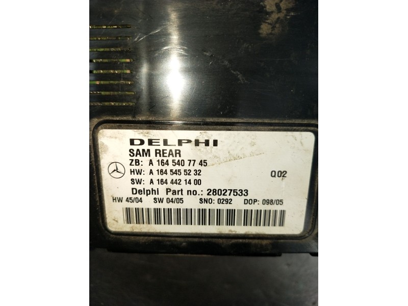Recambio de modulo electronico para mercedes-benz clase m (w164) ml 350 4-matic (164.186) referencia OEM IAM A1645407745 A164545