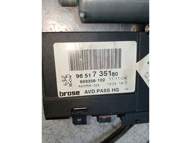 Recambio de elevalunas delantero derecho para peugeot 307 cc (3b) 1.6 16v referencia OEM IAM 9651735180 2P 993358102 A93358024 2