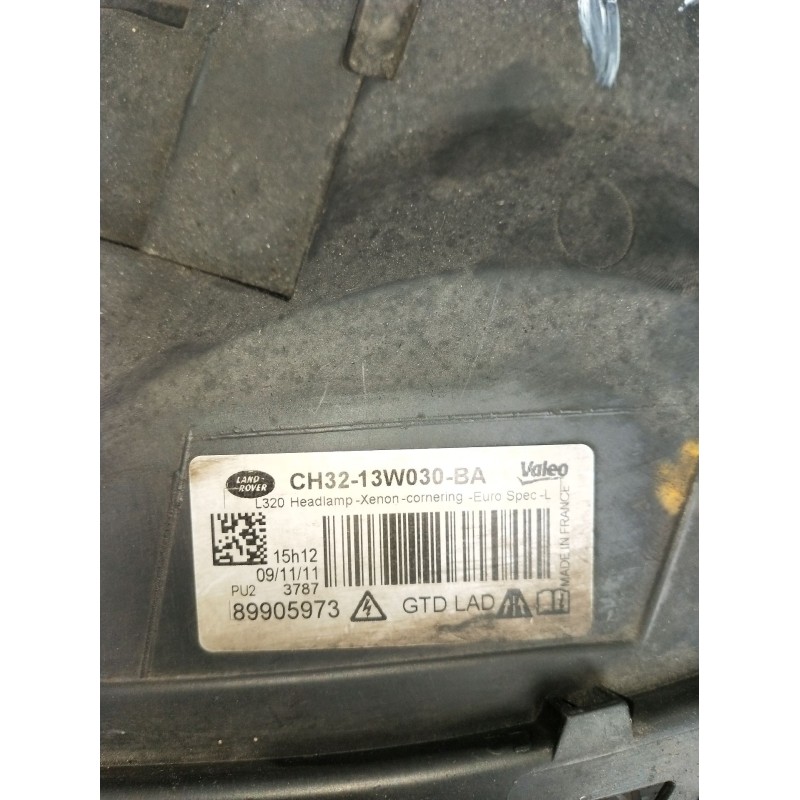 Recambio de faro izquierdo para land rover range rover sport v6 td s referencia OEM IAM CH3213W030BA 899005973 XENON 2010