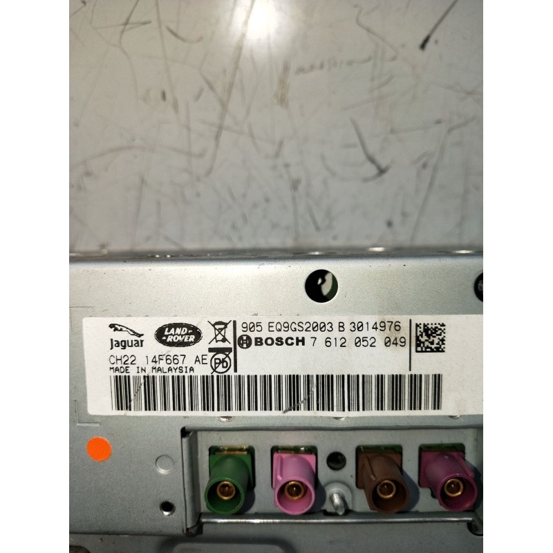 Recambio de pantalla multifuncion para land rover range rover sport v6 td s referencia OEM IAM 7612052049  2010