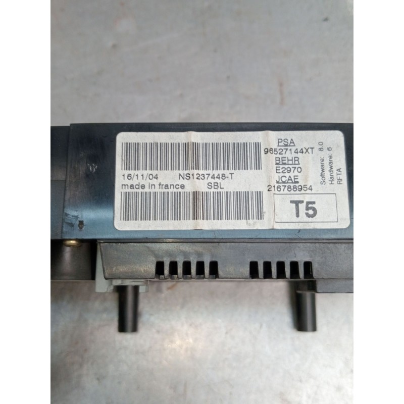 Recambio de mando calefaccion / aire acondicionado para peugeot 307 cc (3b) 1.6 16v referencia OEM IAM 96527144XT 216788954 2003