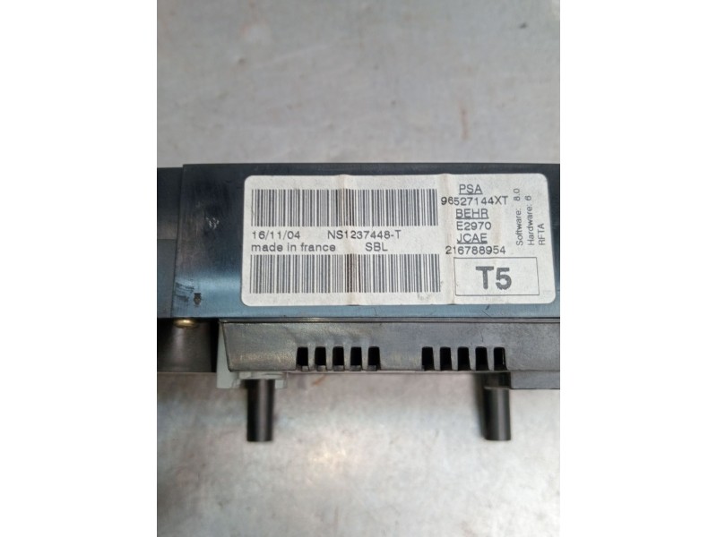 Recambio de mando calefaccion / aire acondicionado para peugeot 307 cc (3b) 1.6 16v referencia OEM IAM 96527144XT 216788954 2003