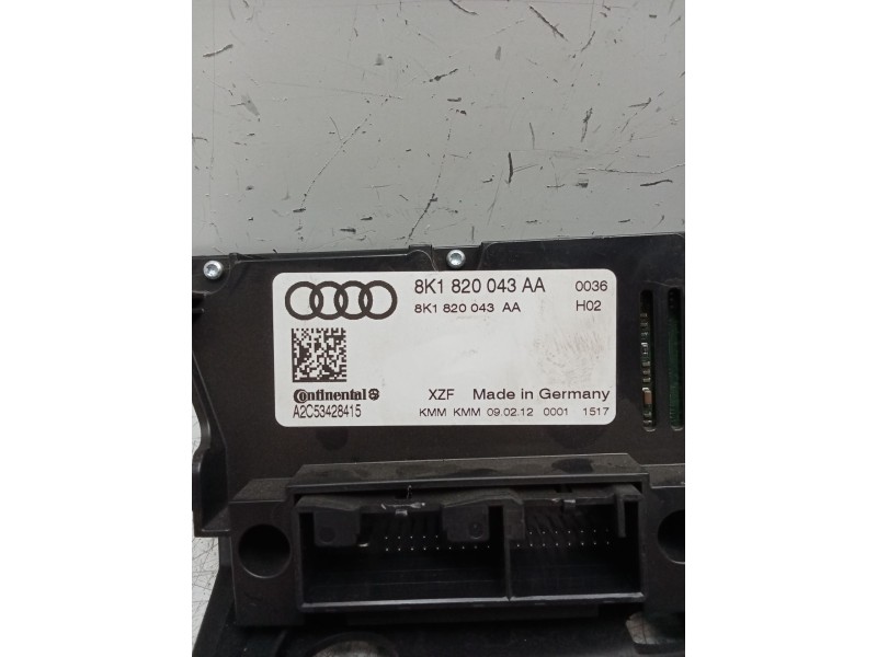 Recambio de mando calefaccion / aire acondicionado para audi a4 ber. (b8) s line sportpaket / plus referencia OEM IAM 8K1820043A