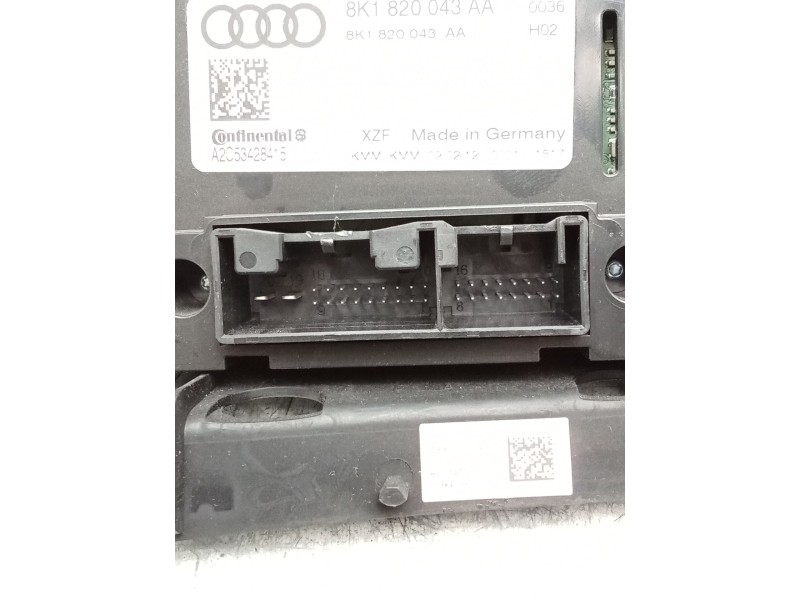 Recambio de mando calefaccion / aire acondicionado para audi a4 ber. (b8) s line sportpaket / plus referencia OEM IAM 8K1820043A