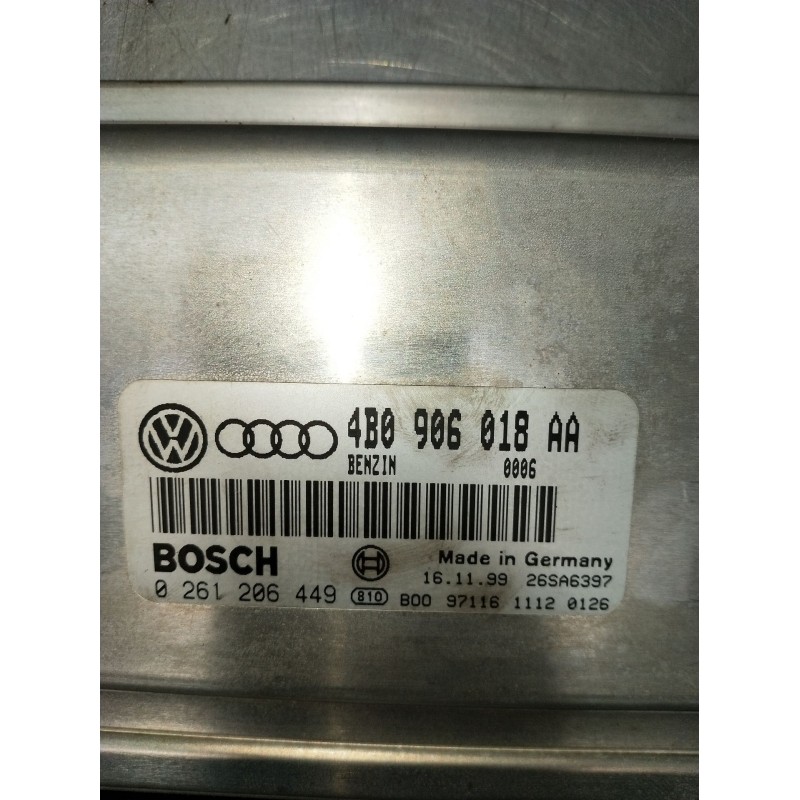 Recambio de centralita motor uce para audi a6 c5 (4b2, 4b4) 1.8 t referencia OEM IAM 0261206449 4B0906018AA 26SA6397 1998