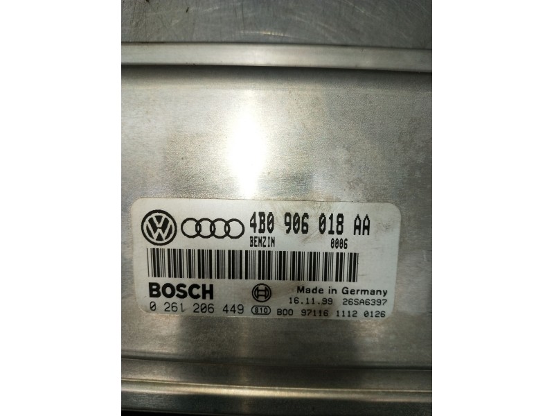 Recambio de centralita motor uce para audi a6 c5 (4b2, 4b4) 1.8 t referencia OEM IAM 0261206449 4B0906018AA 26SA6397 1998