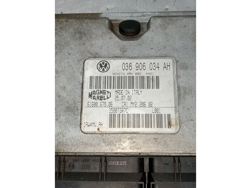 Recambio de centralita motor uce para seat ibiza iii (6l1) 1.4 16v referencia OEM IAM 036906034AH 6160067906 IAW4MVAH 2002
