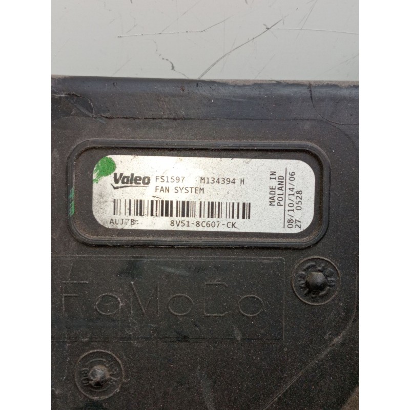 Recambio de electroventilador para ford fiesta vi (cb1, ccn) 1.5 tdci referencia OEM IAM 8V518C607CK M134394H FS1597 2012