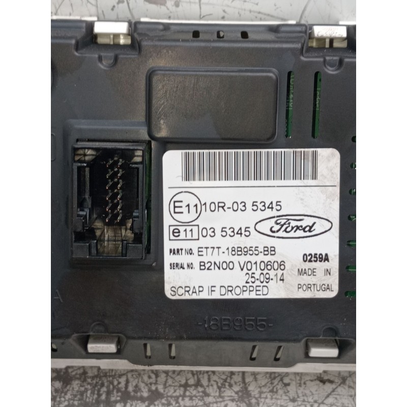 Recambio de pantalla multifuncion para ford fiesta vi (cb1, ccn) 1.5 tdci referencia OEM IAM ET77T18B955BB B2N00V010606 2012
