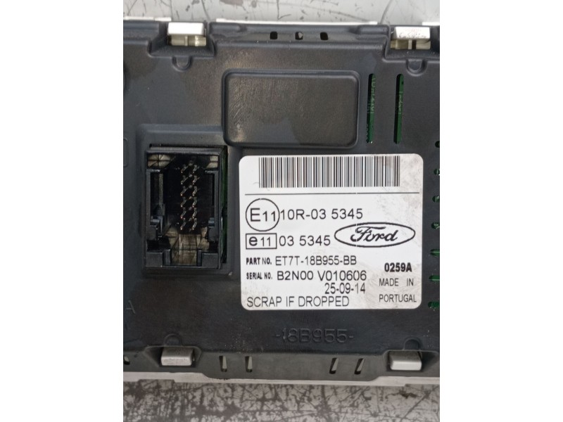 Recambio de pantalla multifuncion para ford fiesta vi (cb1, ccn) 1.5 tdci referencia OEM IAM ET77T18B955BB B2N00V010606 2012