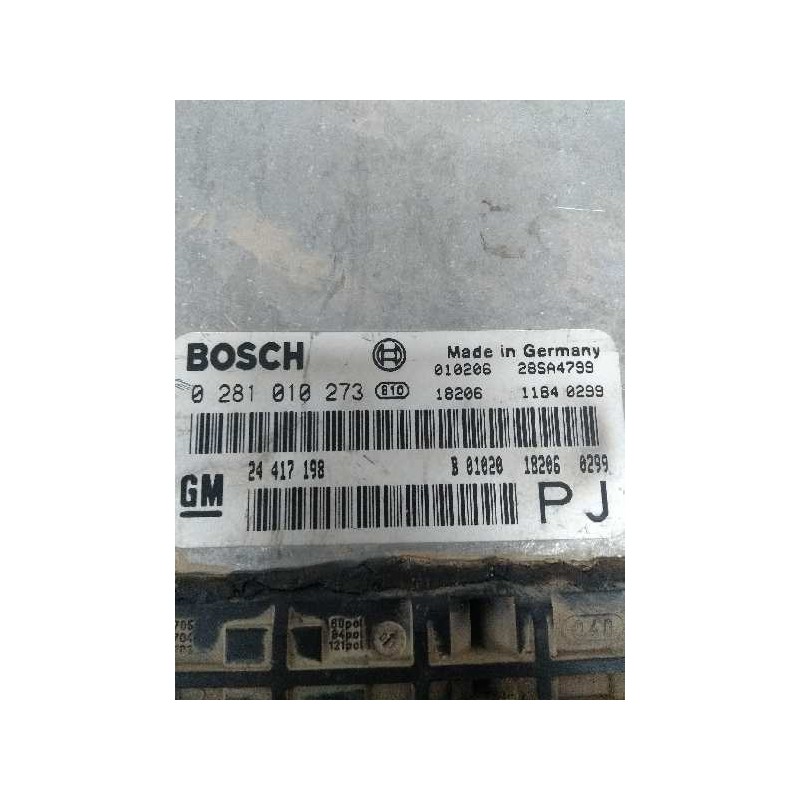 Recambio de centralita motor uce para opel omega b 2.2 16v dti cat (y 22 dth / ll9) referencia OEM IAM 0281010273 24417198 PJ