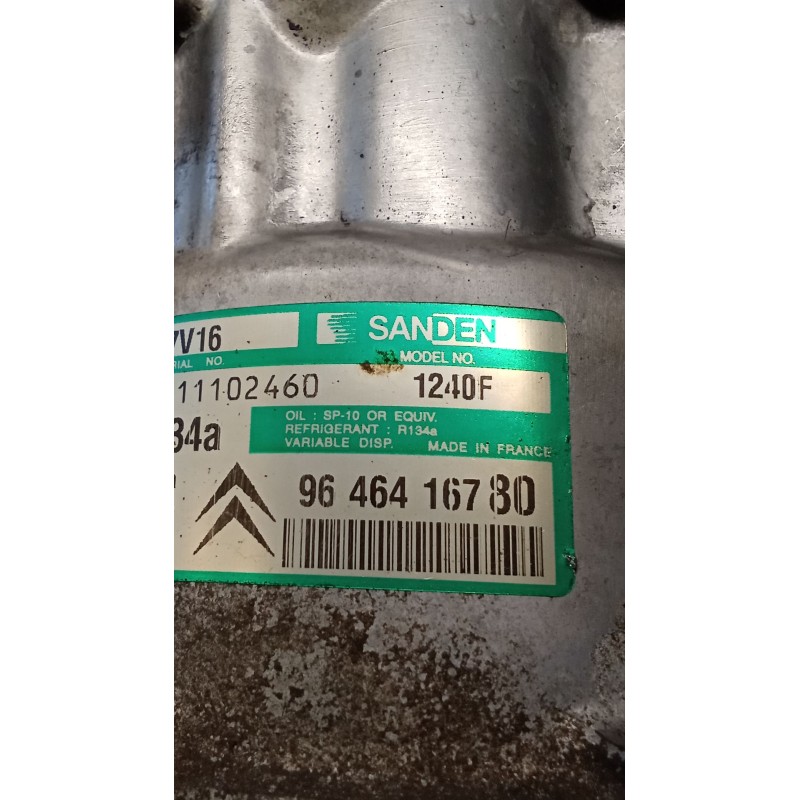 Recambio de compresor aire acondicionado para citroën xsara (n1) 2.0 hdi 90 referencia OEM IAM 9646416780 1240F 01