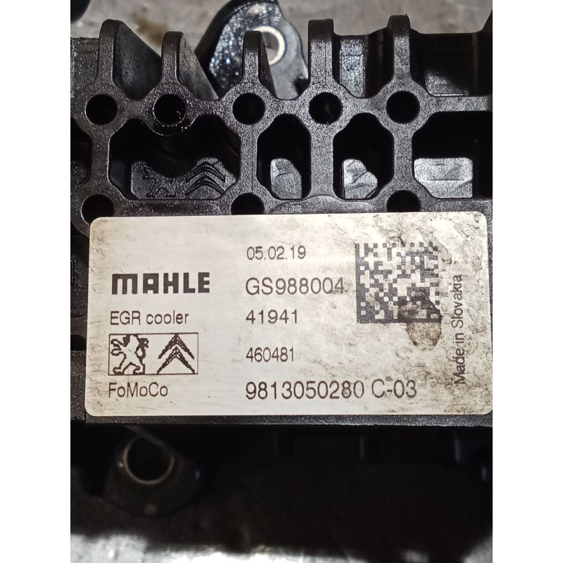 Recambio de enfriador egr para citroën c3 aircross i (2r_, 2c_) 1.5 bluehdi 100 (2cyhyj) referencia OEM IAM 9813050280C GS988004