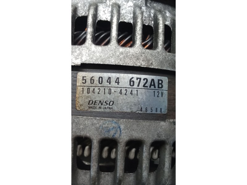 Recambio de alternador para jeep cherokee (kj) 2.8 crd 4x4 referencia OEM IAM 56044672AB 1042104241 01