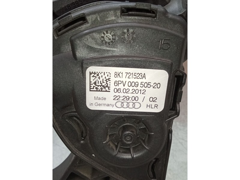 Recambio de potenciometro pedal para audi a4 ber. (b8) s line sportpaket / plus referencia OEM IAM 8K1721523A 6PV00950520 2011