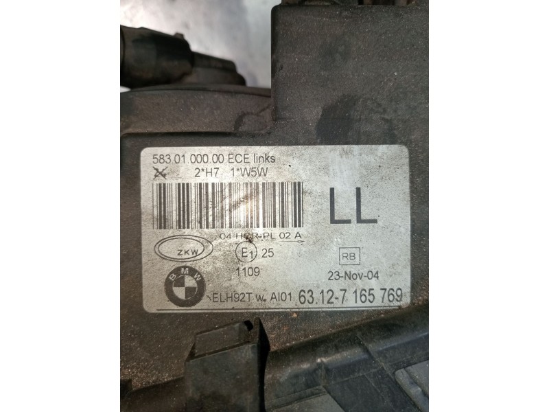 Recambio de faro izquierdo para bmw 3 (e46) 320 d referencia OEM IAM 63127165769 5830100000 2001