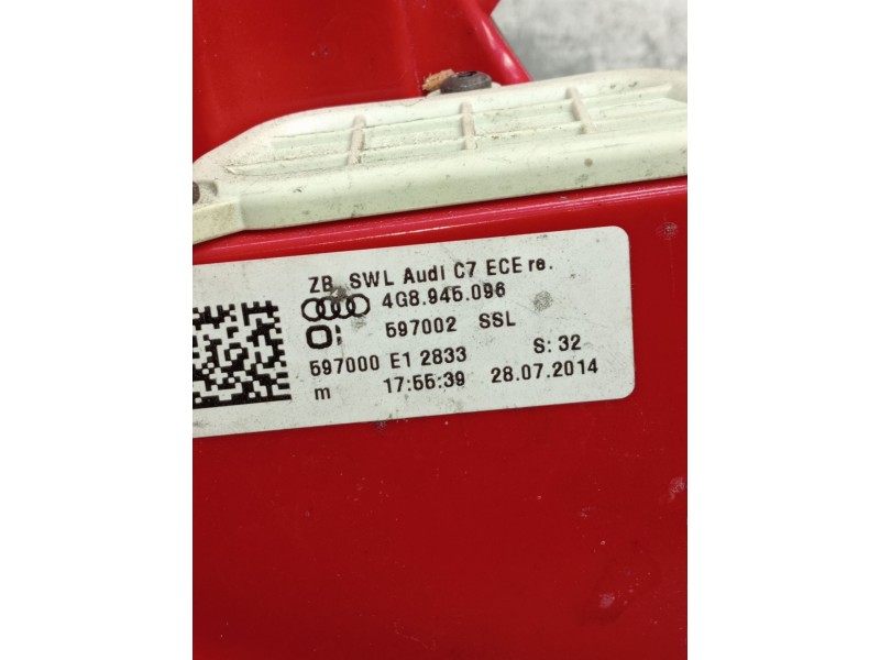 Recambio de piloto trasero derecho para audi a7 sportback (4ga, 4gf) 3.0 tdi quattro referencia OEM IAM   