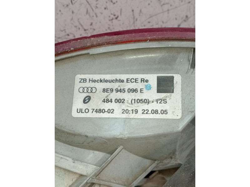 Recambio de piloto trasero derecho para audi a4 b7 avant (8ed) 2.0 tdi 16v referencia OEM IAM 8E9945096E 484002 2005