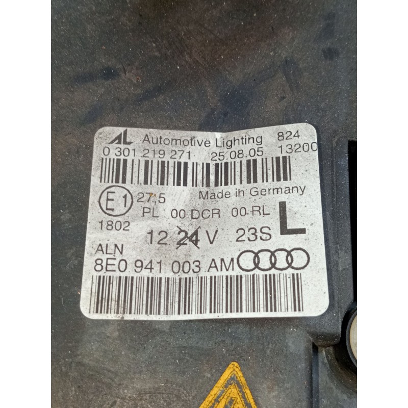 Recambio de faro izquierdo para audi a4 b7 avant (8ed) 2.0 tdi 16v referencia OEM IAM 8E0941003AM 0301219271 2005