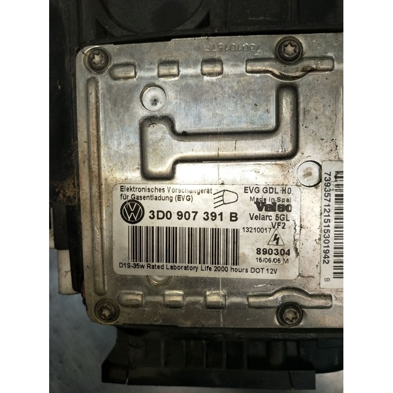 Recambio de faro derecho para volkswagen passat b6 (3c2) 2.0 tdi 16v referencia OEM IAM 3D0907391B XENON 2005