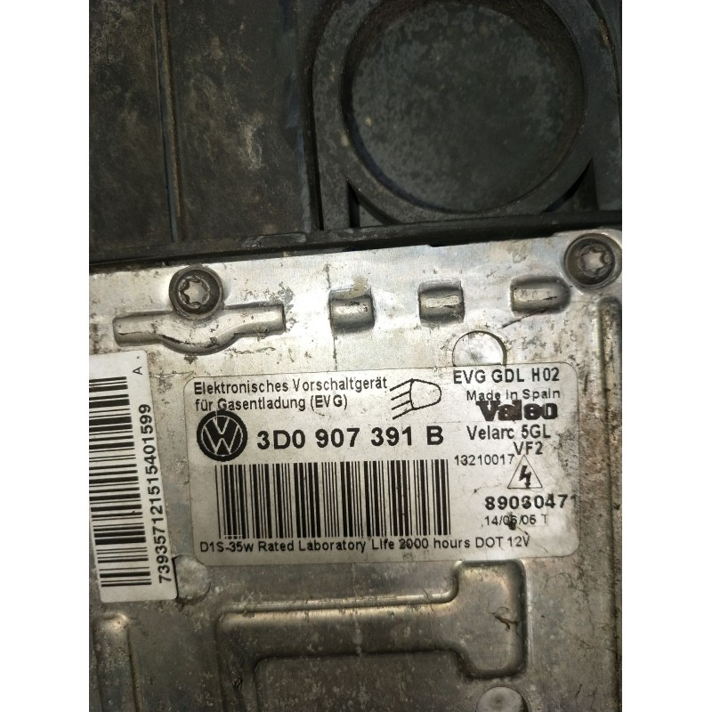 Recambio de faro izquierdo para volkswagen passat b6 (3c2) 2.0 tdi 16v referencia OEM IAM 89312650 3D0907391B XENON 2005