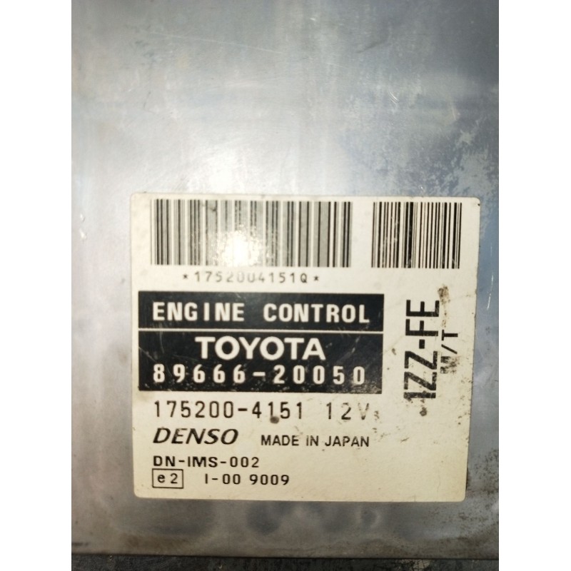 Recambio de centralita motor uce para toyota celica coupé (_t23_) 1.8 16v vt-i (zzt230_) referencia OEM IAM 8966620050 175200415