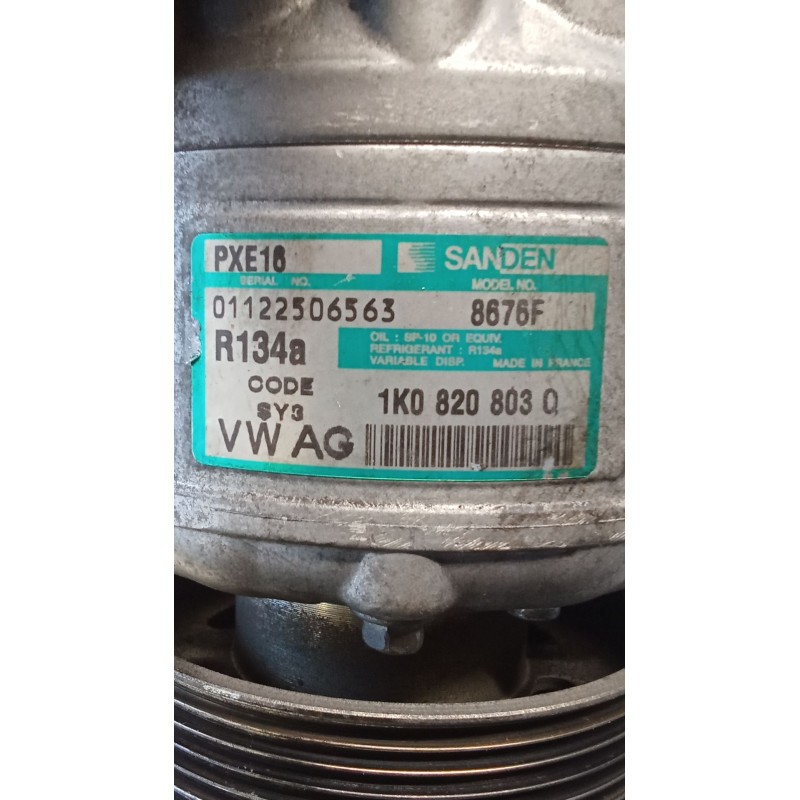 Recambio de compresor aire acondicionado para volkswagen passat b6 (3c2) 2.0 tdi 16v referencia OEM IAM 1K0820803Q 8676F 05