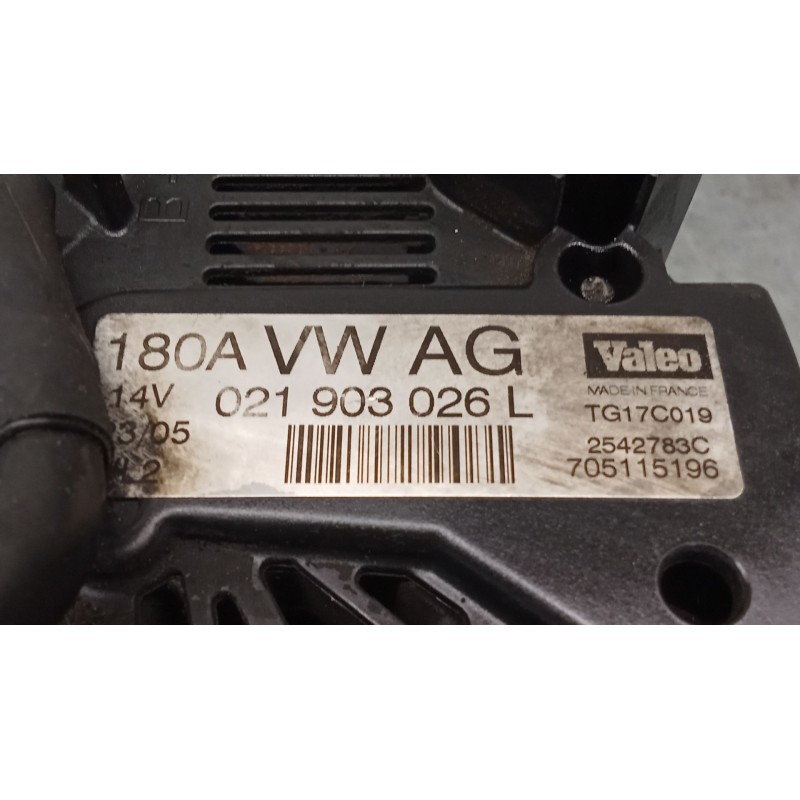 Recambio de alternador para volkswagen passat b6 (3c2) 2.0 tdi 16v referencia OEM IAM   05