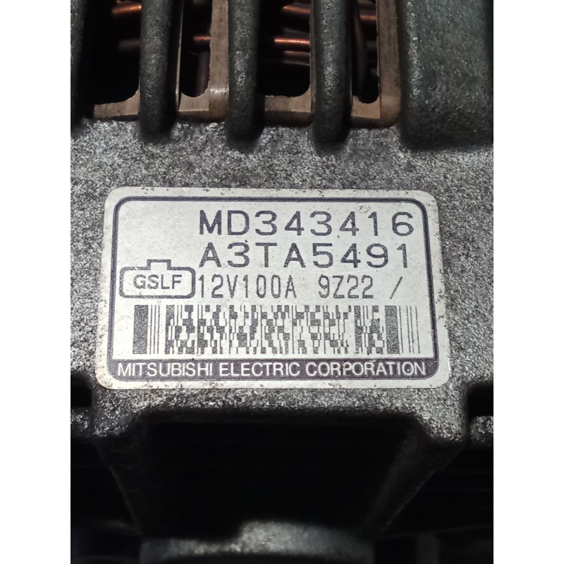 Recambio de alternador para mitsubishi carisma (da_) 1.8 16v gdi (da2a) referencia OEM IAM MD343416 A3TA5491 