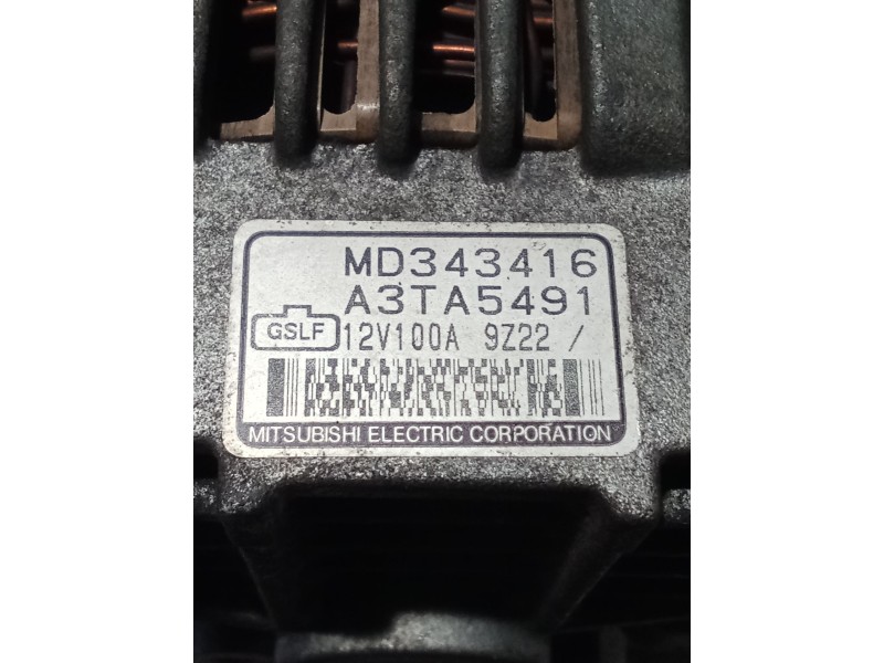 Recambio de alternador para mitsubishi carisma (da_) 1.8 16v gdi (da2a) referencia OEM IAM MD343416 A3TA5491 