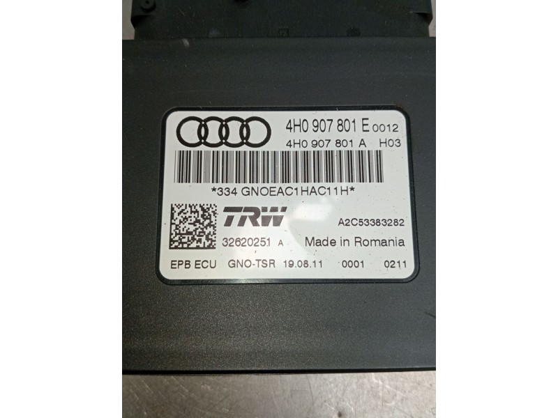 Recambio de modulo electronico para audi a7 sportback (4ga, 4gf) 3.0 tdi quattro referencia OEM IAM 4H0907801E A2C53383282 32620
