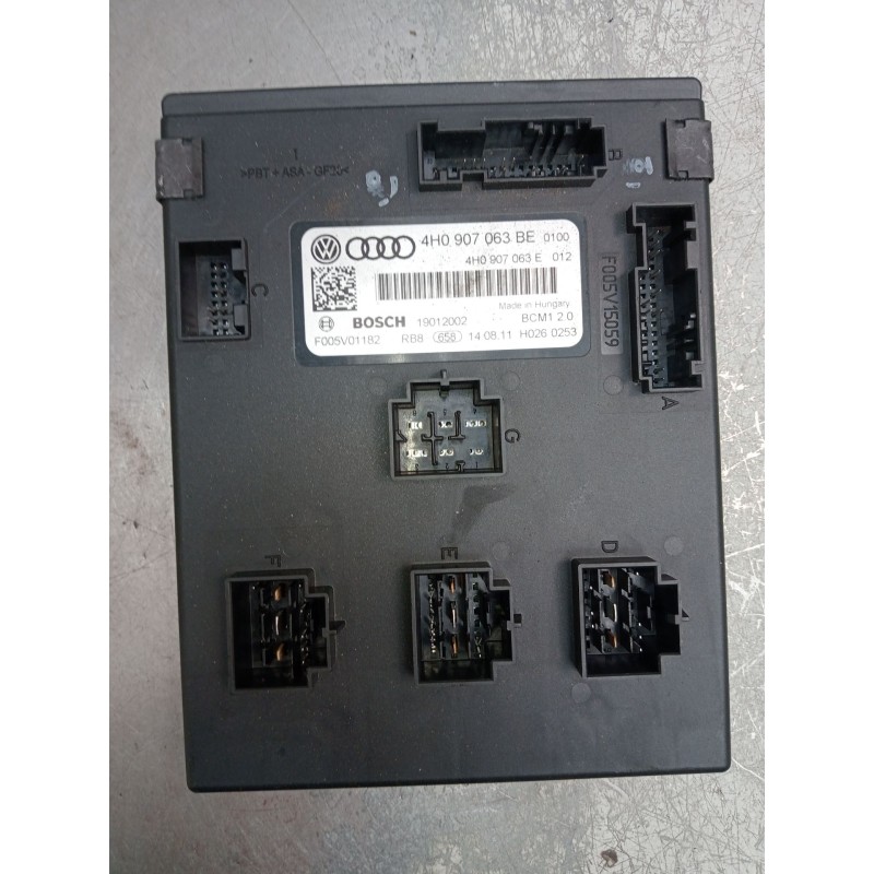 Recambio de modulo electronico para audi a7 sportback (4ga, 4gf) 3.0 tdi quattro referencia OEM IAM 4H0907063BE F005V01182 2010