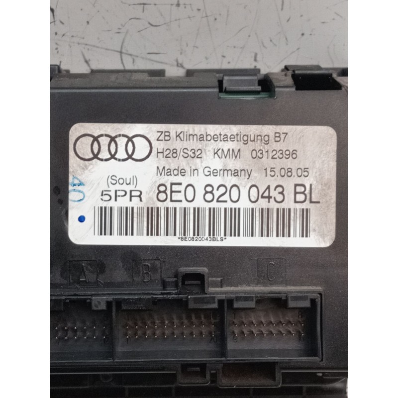 Recambio de mando calefaccion / aire acondicionado para audi a4 b7 avant (8ed) 2.0 tdi 16v referencia OEM IAM 8E0820043BL 031239