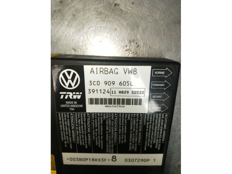 Recambio de kit airbag para seat leon (1p1) 1.9 tdi referencia OEM IAM 3C0909605L  2005