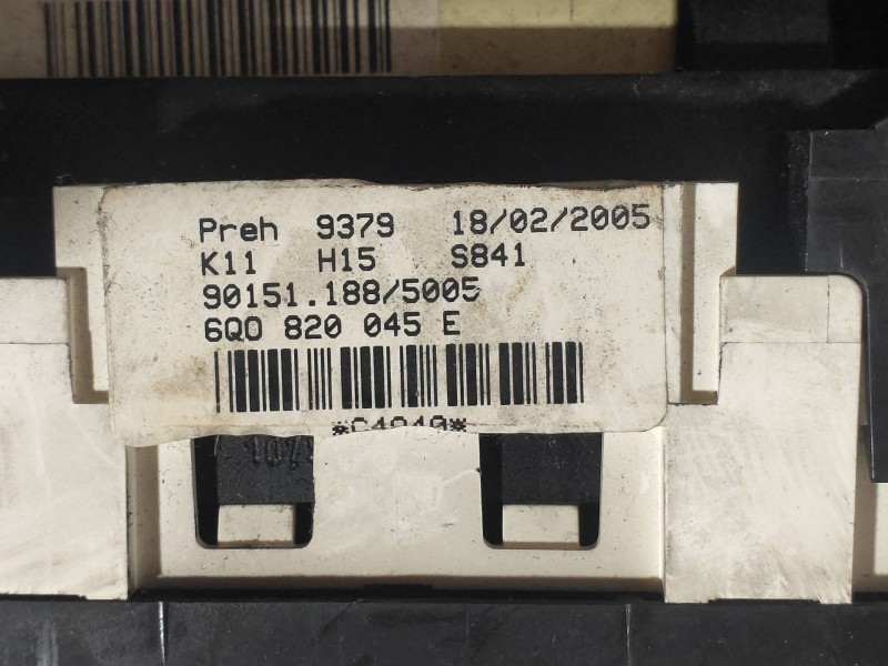 Recambio de mando calefaccion / aire acondicionado para volkswagen fox (5z1) básico referencia OEM IAM 6Q0820045E 90151188 
