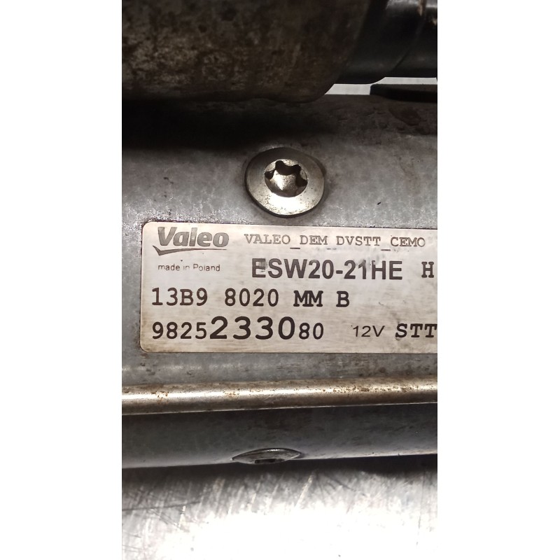 Recambio de motor arranque para citroën c3 aircross i (2r_, 2c_) 1.5 bluehdi 100 (2cyhyj) referencia OEM IAM 9825233080  