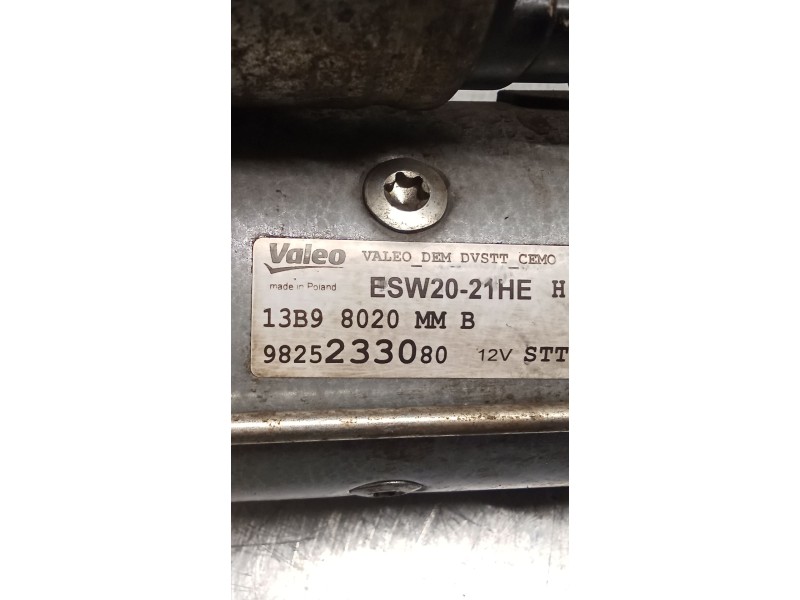 Recambio de motor arranque para citroën c3 aircross i (2r_, 2c_) 1.5 bluehdi 100 (2cyhyj) referencia OEM IAM 9825233080  