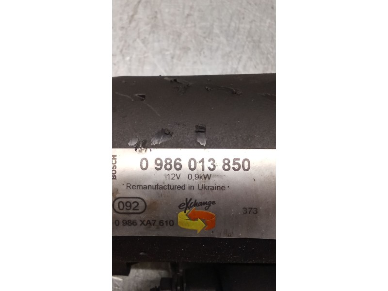 Recambio de motor arranque para peugeot 307 cc (3b) 1.6 16v referencia OEM IAM 0986013850  