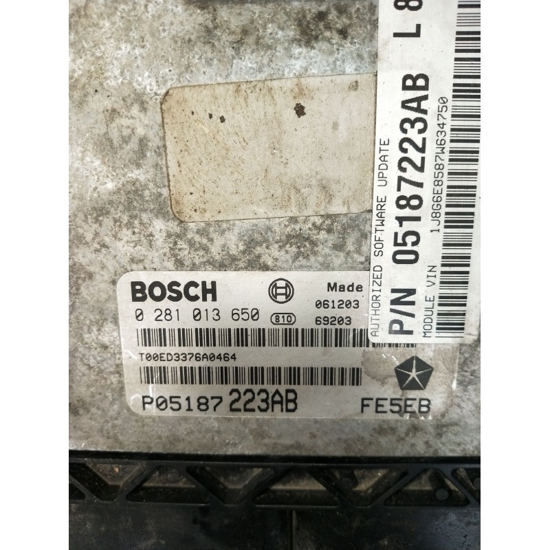 Recambio de centralita motor uce para jeep cherokee (kj) 2.8 crd 4x4 referencia OEM IAM 0281013650 061203 69203 2001