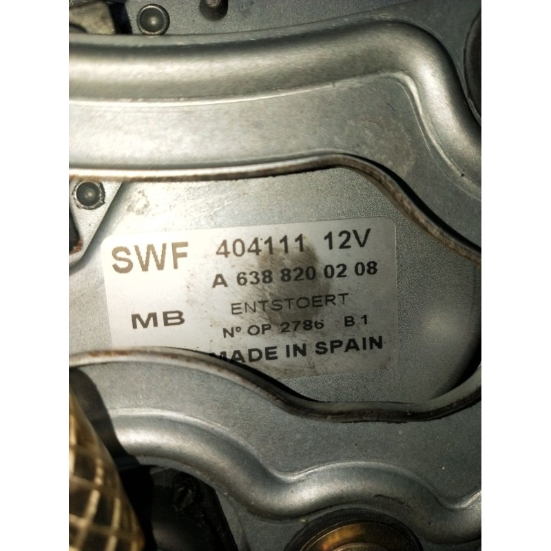 Recambio de motor limpia trasero para mercedes-benz vito furgoneta (w638) 110 d 2.3 (638.074, 638.078) referencia OEM IAM A63882