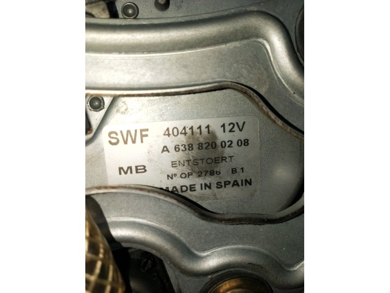 Recambio de motor limpia trasero para mercedes-benz vito furgoneta (w638) 110 d 2.3 (638.074, 638.078) referencia OEM IAM A63882