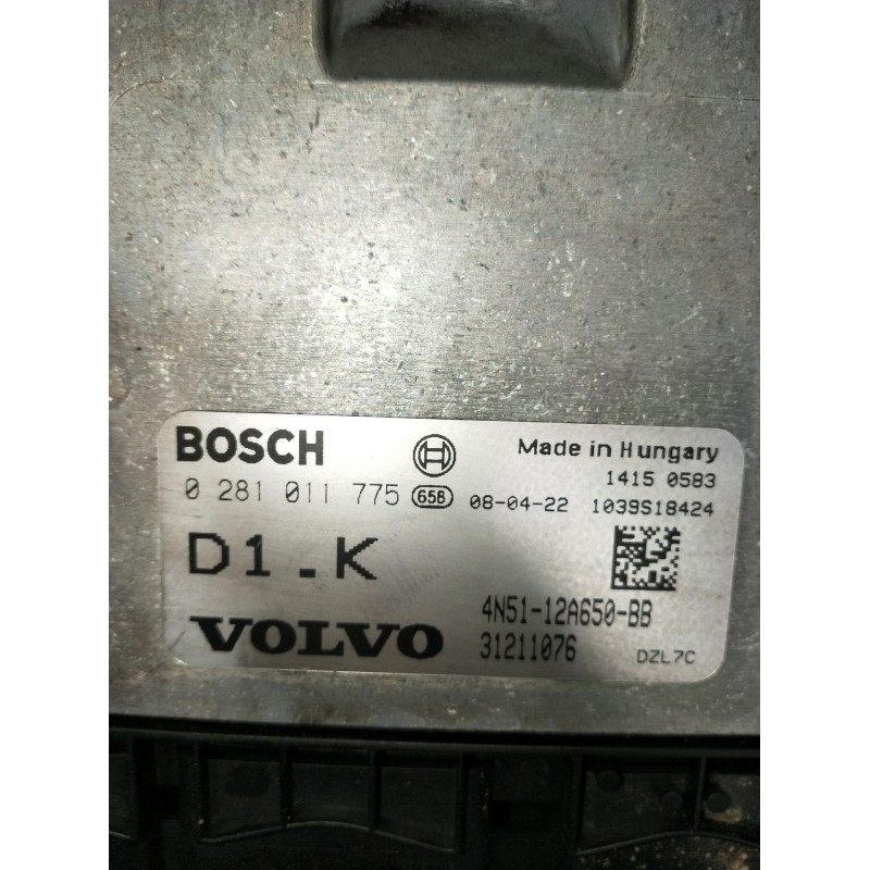 Recambio de centralita motor uce para volvo c30 (533) 1.6 d referencia OEM IAM 0281011755 4N5112A650BB 31211076 2007