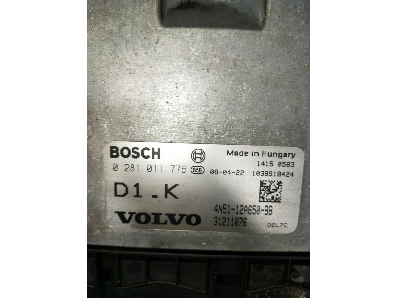 Recambio de centralita motor uce para volvo c30 (533) 1.6 d referencia OEM IAM 0281011755 4N5112A650BB 31211076 2007